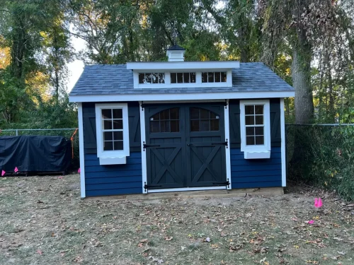 LISB-Gilbert-10x14-garden-lapp-siding-carriage-doors-Z-shutters-atlantic-blue-2